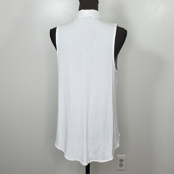 NWOT Express White Choker Style Tank - Picture 2 of 5